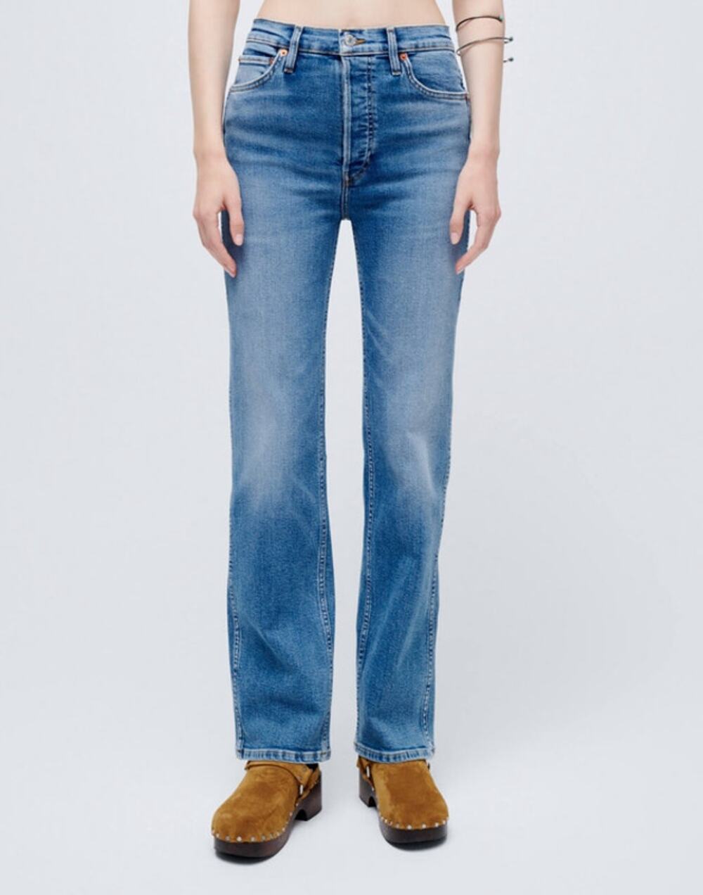 RE/DONE 90s High Rise Loose Jeans Rio Fade Sz 32 $295 {DD50}